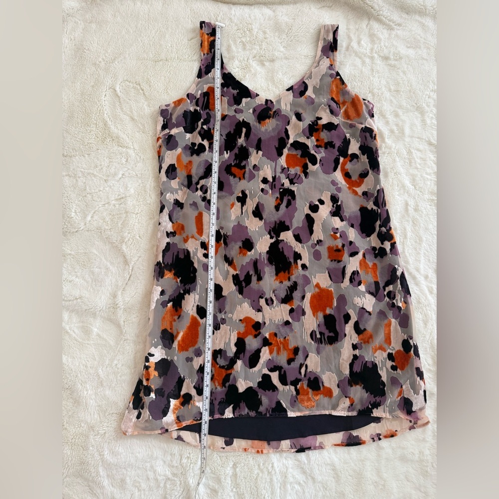 👗 CAbi Radiant Velvet Hi-Lo Mini Dress - Large - Cream Purple - Picture 13 of 13